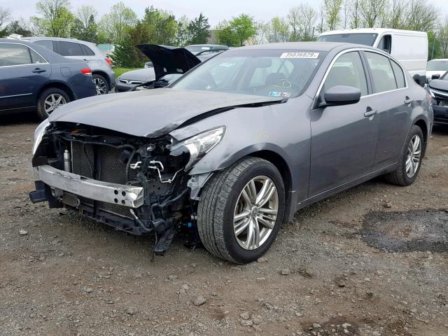 JN1CV6AR4DM766880 - 2013 INFINITI G37 GRAY photo 2