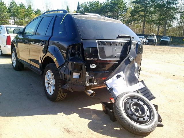 2FMDK3GC7DBC78374 - 2013 FORD EDGE SE BLACK photo 3