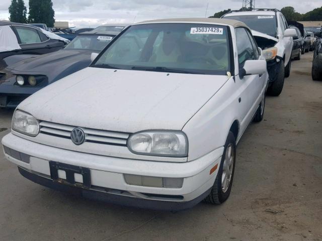 WVWBB81E5TK012956 - 1996 VOLKSWAGEN CABRIO WHITE photo 2