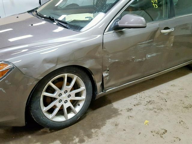 1G1ZG5E70CF264318 - 2012 CHEVROLET MALIBU LTZ 棕色 照片 9