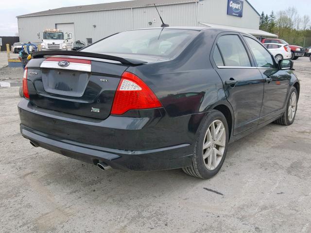 3FAHP0JGXAR229528 - 2010 FORD FUSION SEL BLACK photo 4