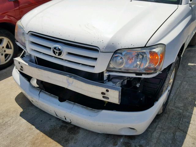 JTEGP21A870130711 - 2007 TOYOTA HIGHLANDER WHITE photo 9