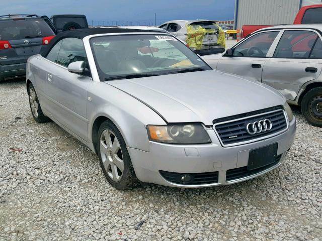 WAUAT48H04K001475 - 2004 AUDI A4 3.0 CAB SILVER photo 1