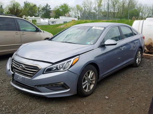 5NPE24AA4FH135704 - 2015 HYUNDAI SONATA ECO SILVER photo 2