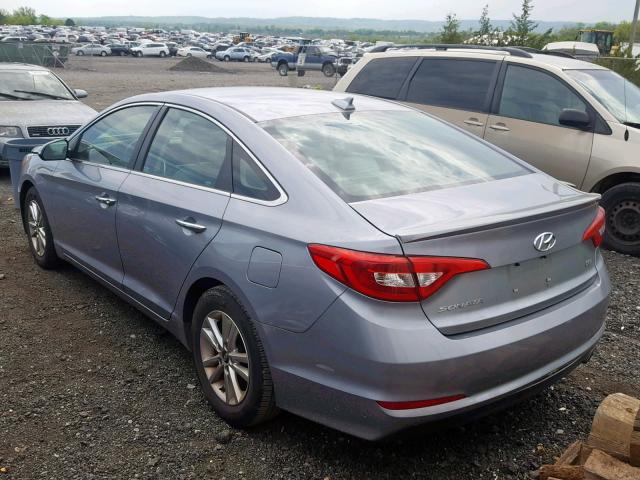 5NPE24AA4FH135704 - 2015 HYUNDAI SONATA ECO SILVER photo 3