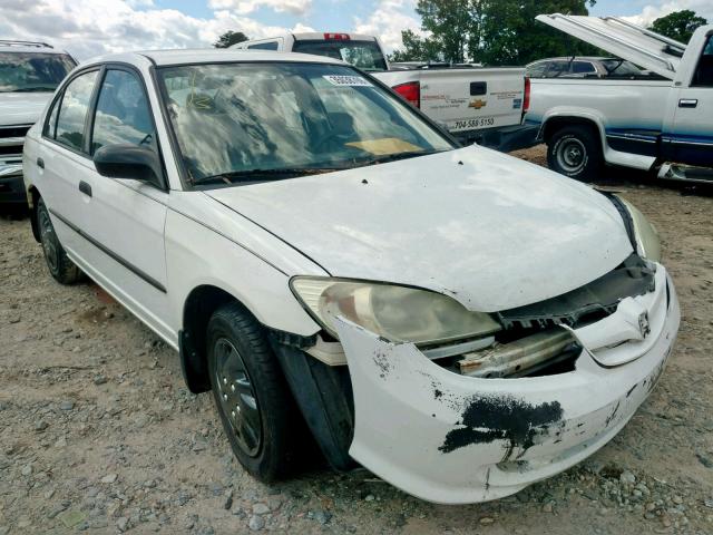 2HGES16314H563732 - 2004 HONDA CIVIC DX V WHITE photo 1