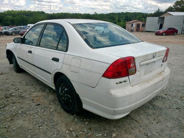 2HGES16314H563732 - 2004 HONDA CIVIC DX V WHITE photo 3