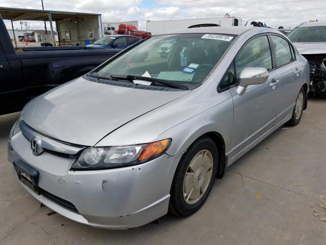 JHMFA36276S028309 - 2006 HONDA CIVIC HYBRID  photo 2