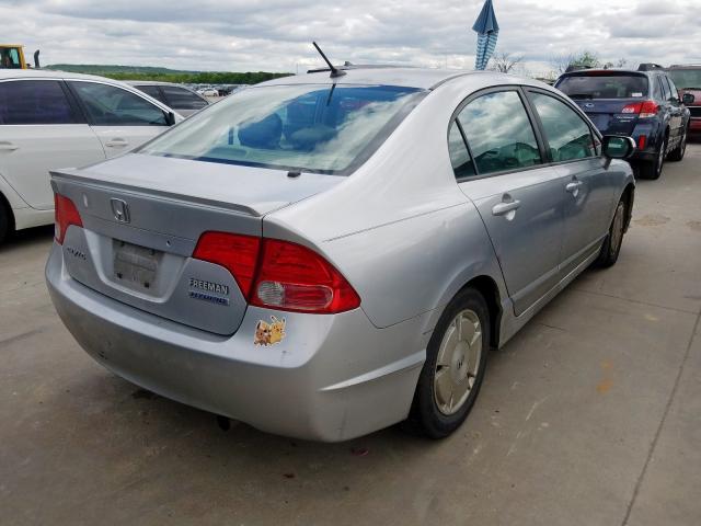 JHMFA36276S028309 - 2006 HONDA CIVIC HYBRID  photo 4