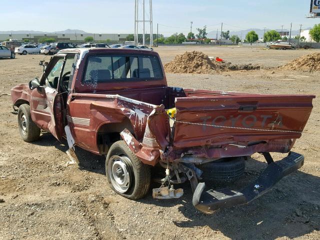 JT4RN50R9H0294353 - 1987 TOYOTA PICKUP 1/2 MAROON photo 3