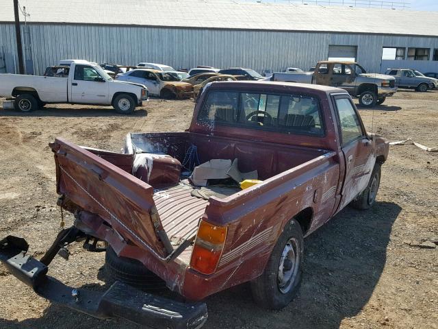 JT4RN50R9H0294353 - 1987 TOYOTA PICKUP 1/2 MAROON photo 4