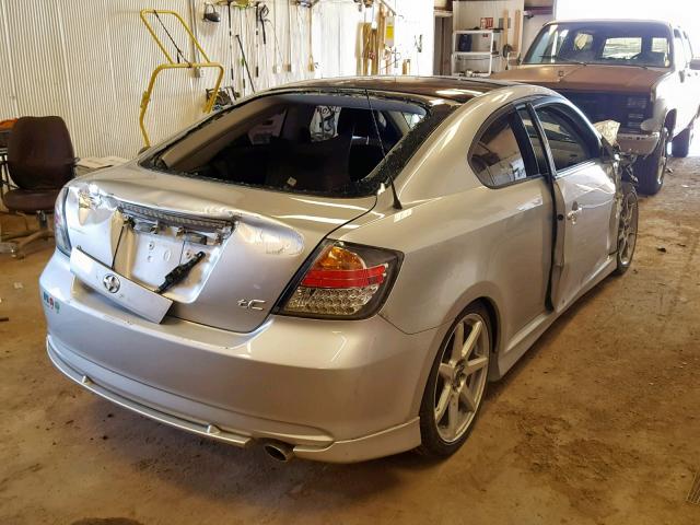 JTKDE177070171832 - 2007 TOYOTA SCION TC ვერცხლისფერი ფოტო 4