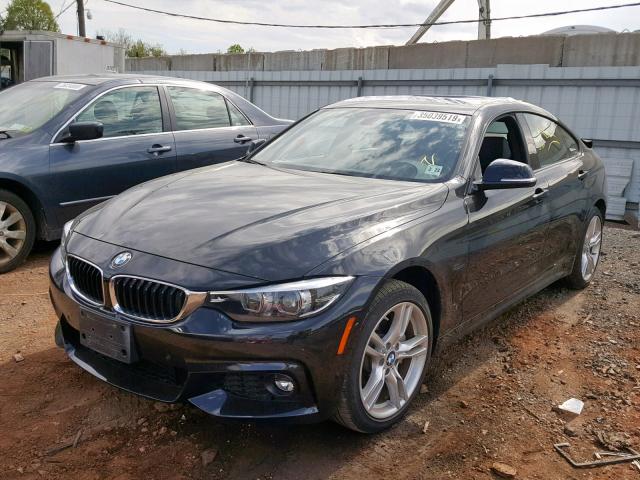 WBA4J3C52JBL03873 - 2018 BMW 430XI GRAN BLACK photo 2