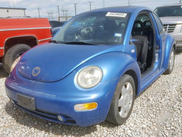 3VWCA21C8YM470782 - 2000 VOLKSWAGEN NEW BEETLE Blau Foto 2