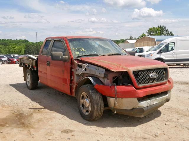 1FTRX12W85FA37117 - 2005 FORD F150 RED photo 1