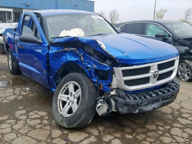 1D7HW38K78S594147 - 2008 DODGE DAKOTA SXT BLUE photo 1