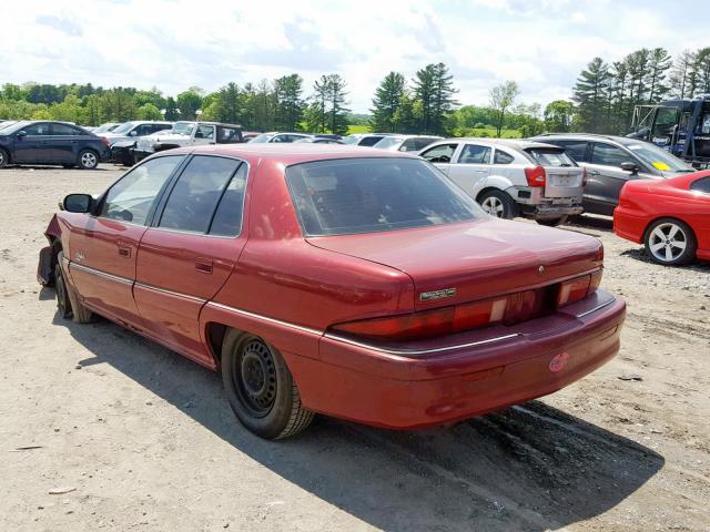 1G4NJ52M6TC411370 - 1996 BUICK SKYLARK GR RED photo 3