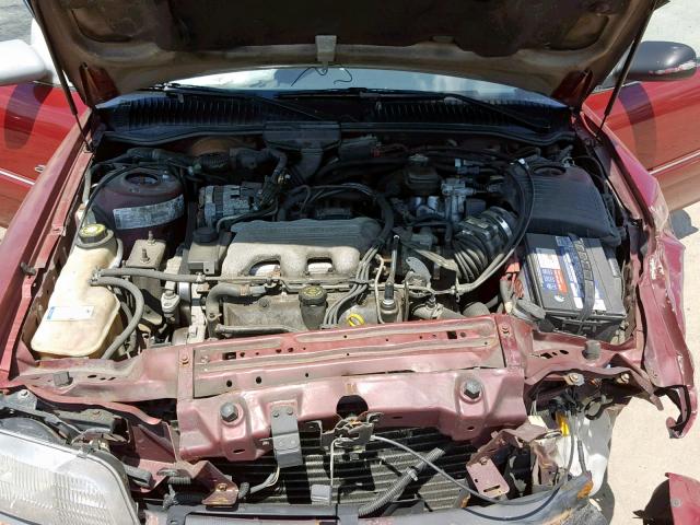 1G4NJ52M6TC411370 - 1996 BUICK SKYLARK GR RED photo 7