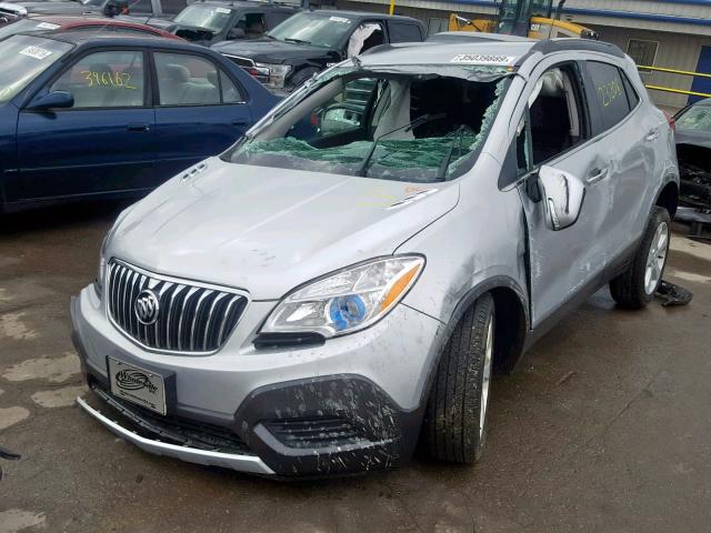 KL4CJASB2FB218155 - 2015 BUICK ENCORE SILVER photo 2