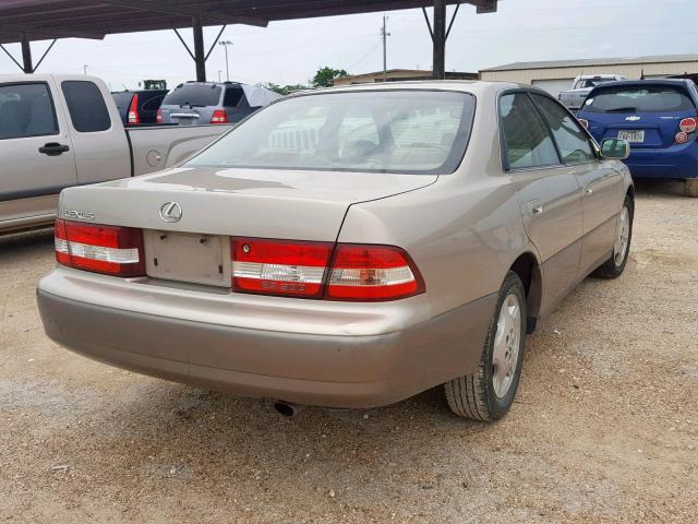 JT8BF28G1Y0281076 - 2000 LEXUS ES 300 GOLD photo 4