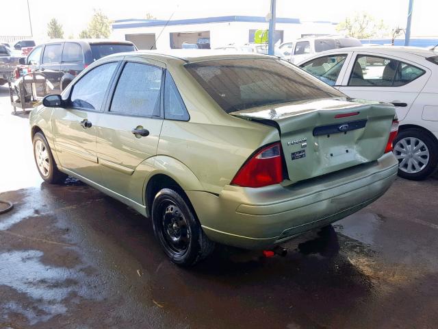 1FAHP34N67W271633 - 2007 FORD FOCUS ZX4 GREEN photo 3