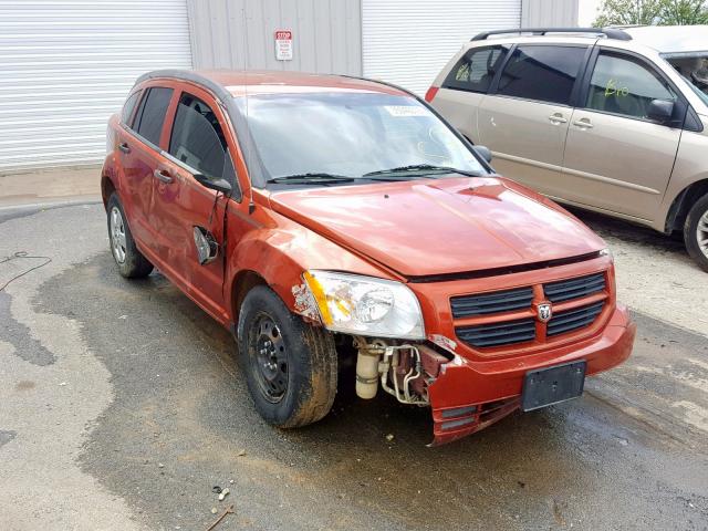 1B3JB28B07D506920 - 2007 DODGE CALIBER ORANGE photo 1