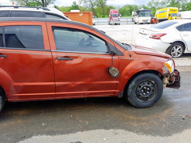 1B3JB28B07D506920 - 2007 DODGE CALIBER ORANGE photo 10