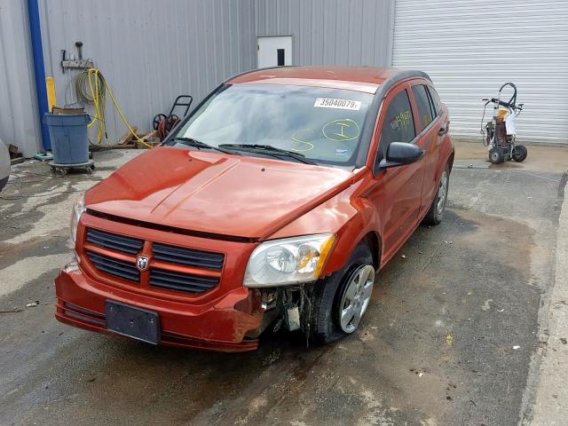 1B3JB28B07D506920 - 2007 DODGE CALIBER ORANGE photo 2