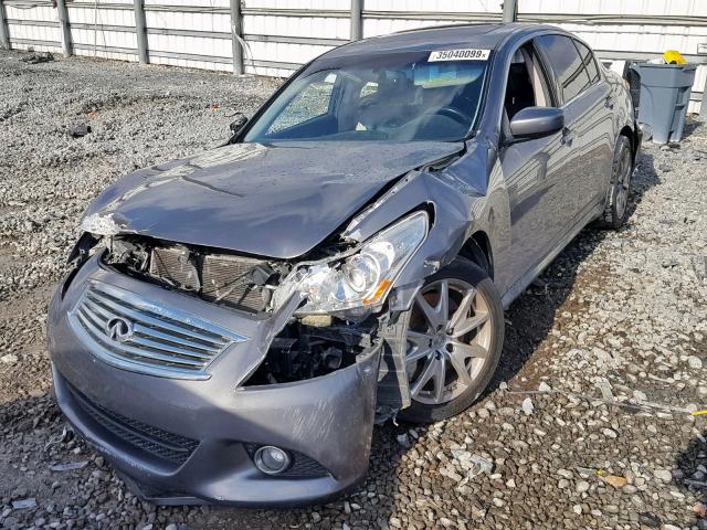 JN1CV6AP1BM505668 - 2011 INFINITI G37 BASE GRAY photo 2