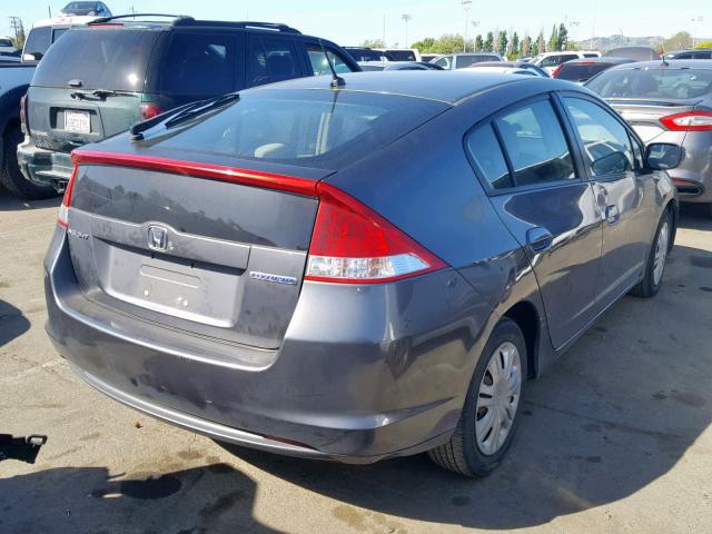 JHMZE2H31BS008262 - 2011 HONDA INSIGHT GRAY photo 4