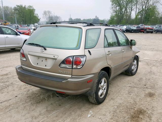 JTJHF10U020236593 - 2002 LEXUS RX 300 GOLD photo 4