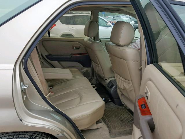 JTJHF10U020236593 - 2002 LEXUS RX 300 GOLD photo 6