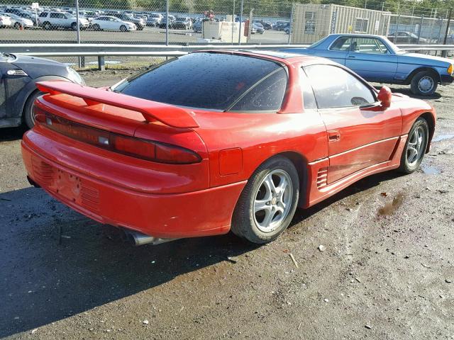 JA3BM64J7PY024339 - 1993 MITSUBISHI 3000 GT SL RED photo 4