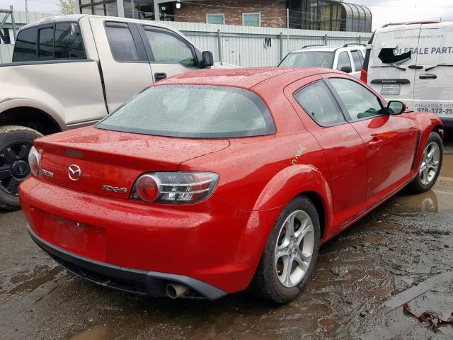 JM1FE173970211628 - 2007 MAZDA RX8 RED photo 4