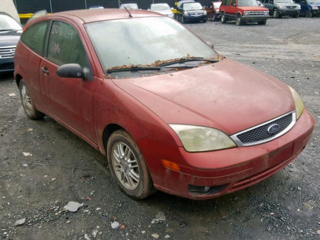 3FAFP31N65R104457 - 2005 FORD FOCUS ZX3 BURGUNDY photo 1