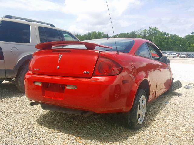 1G2AL18F277187113 - 2007 PONTIAC G5 RED photo 4