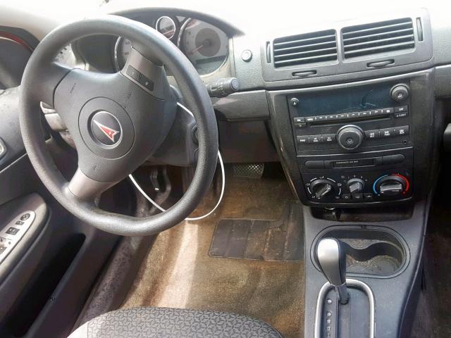 1G2AL18F277187113 - 2007 PONTIAC G5 RED photo 9