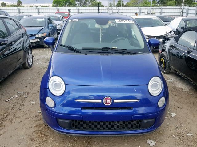 3C3CFFAR7DT654874 - 2013 FIAT 500 POP BLUE photo 9