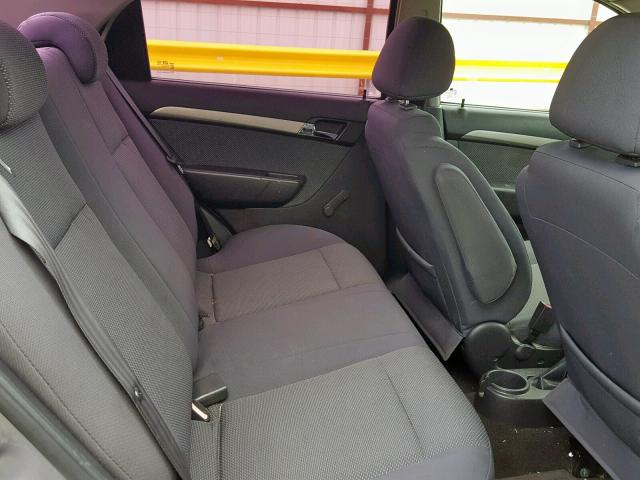 KL1TD56667B145866 - 2007 CHEVROLET AVEO BASE ნაცრისფერი ფოტო 6