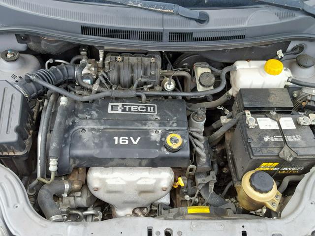 KL1TD56667B145866 - 2007 CHEVROLET AVEO BASE ნაცრისფერი ფოტო 7