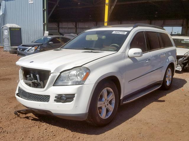 4JGBF71E77A185867 - 2007 MERCEDES-BENZ GL 450 4MA WHITE photo 2