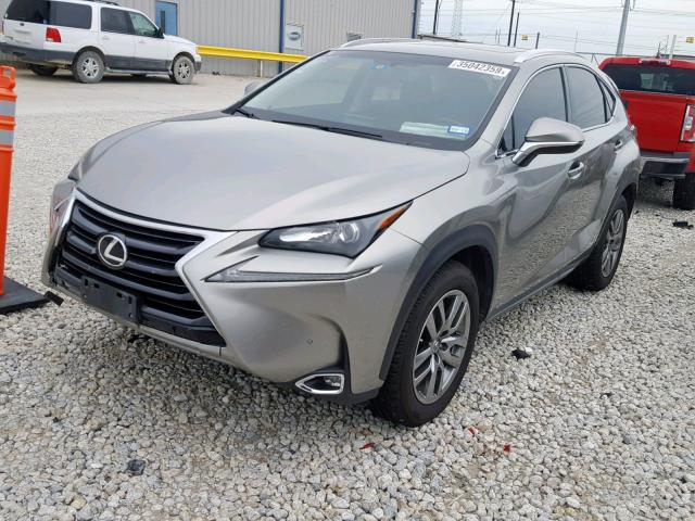 JTJBARBZ8F2040925 - 2015 LEXUS NX 200T GRAY photo 2