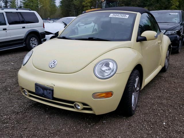 3VWCD31Y85M365454 - 2005 VOLKSWAGEN NEW BEETLE Sarı foto 2