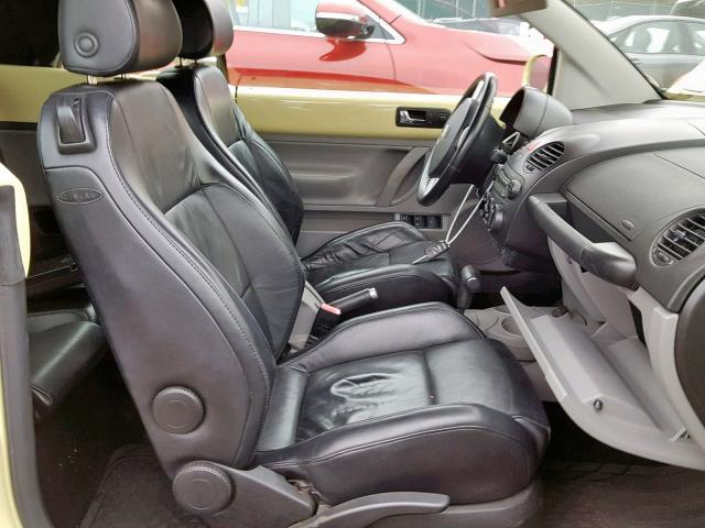 3VWCD31Y85M365454 - 2005 VOLKSWAGEN NEW BEETLE Sarı foto 5