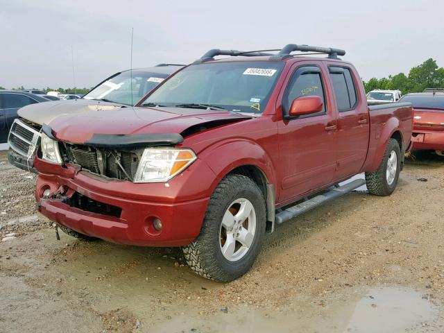 1N6AD09U67C457741 - 2007 NISSAN FRONTIER C RED photo 2