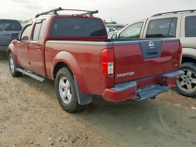 1N6AD09U67C457741 - 2007 NISSAN FRONTIER C RED photo 3