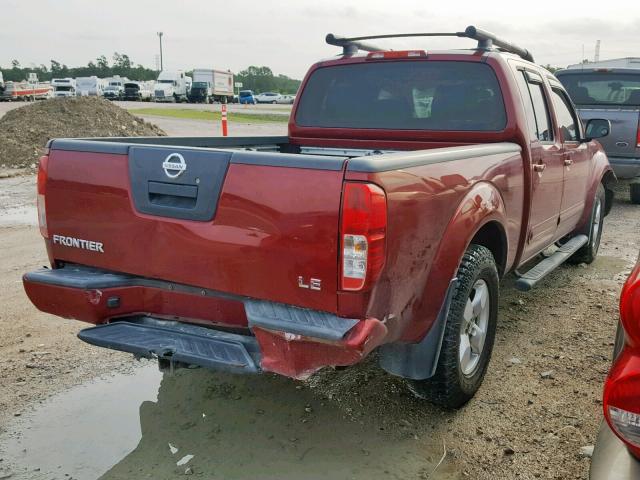 1N6AD09U67C457741 - 2007 NISSAN FRONTIER C RED photo 4