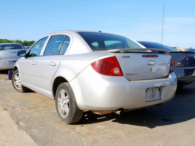 1G1AL55F167632536 - 2006 CHEVROLET COBALT LT SILVER photo 3