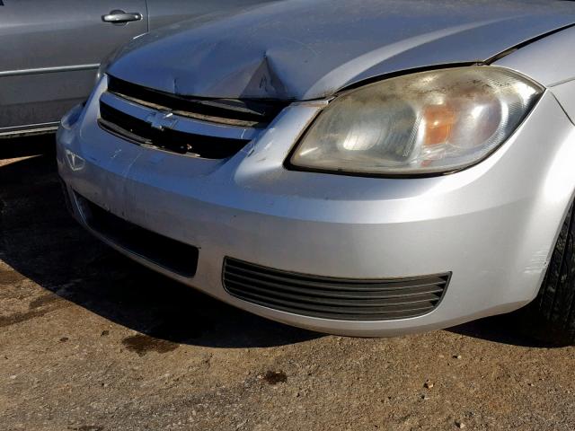 1G1AL55F167632536 - 2006 CHEVROLET COBALT LT SILVER photo 9