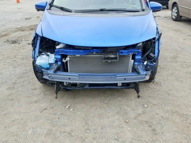 JHMGK5H70GX022667 - 2016 HONDA FIT EX BLUE photo 9